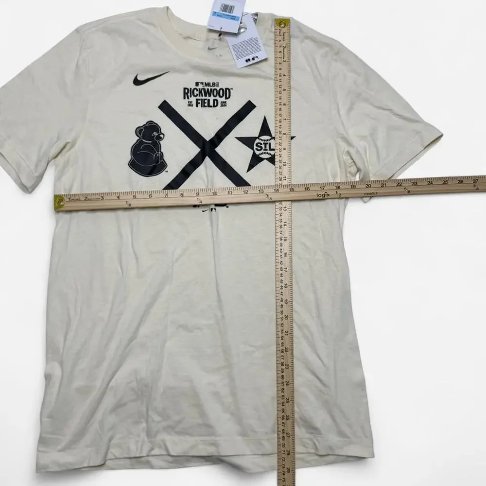 Nike MLB Rickwood Field 2024 Cream Graphic T Shirt Mens Medium